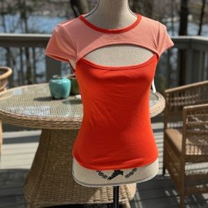 Orange/coral top by Maeve, size xs.  New with tags.